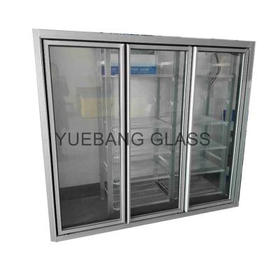 China High Quality Refrigeration Parts Walk In Freezer Cooler Doors Cold Storage Cave Glass Door With Shelves for sale