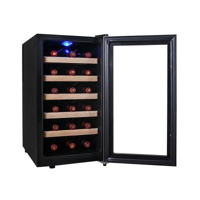 China High Quality Stylish Hotel Door Wine Cooler and Glass Beverage Fridge, Mini Wine Cooler Display Chiller for sale