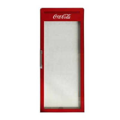 China Double-temperature Drinks / Goods Beverage Cooler Frameless Round Corner Glass Door With Silk Printing for sale