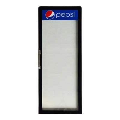 China Single-temperature Supermarket Glass Commercial Single Door/Round Corner Cold Beverage Glass Door/Refrigerator/Freezer/Cooler for sale