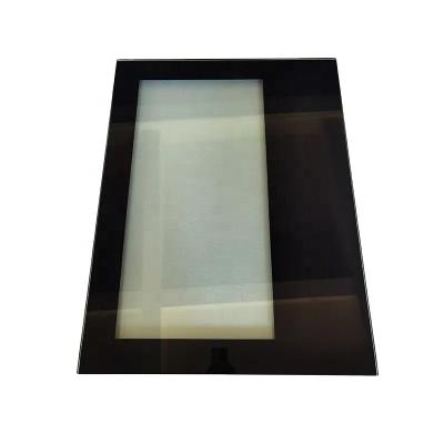 China Custom Hotel Hot Sale Silk Screen Printing Cake Stand Flat Insulated Glass Door for sale