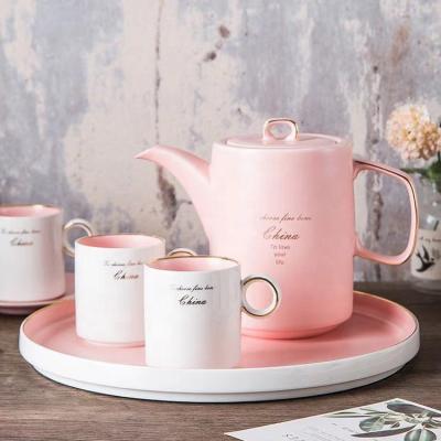 China Sustainable Luxury Coffee Set Cup 6 Piece Ceramic Coffee Cup Concentrated Small Mini Tea Cup Sets Saucer for sale