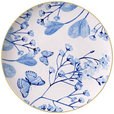 China 2020 Viable Hand Painted Bone China Dinner Set Ceramic Dinner Set New Design Hand Painted Dinner Sets for sale