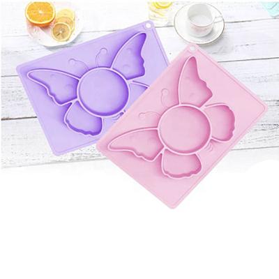 China Fashion Waterproof Kids Food Grade Baby Dinner Suction Dish Bpa Free Silicone for sale