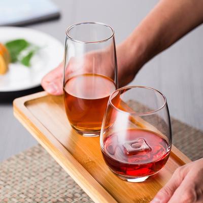 China Restaurant Minimalist Household Household Juice Glass Cup Egg Shaped Beverage for sale