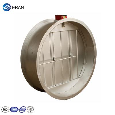 China 2019 Building Supply Hot Galvanized High Quality Steel Round Manual Fire Damper for sale