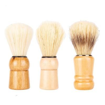 China Skin Care Shaving Men Cleaning Synthetic Wooden Beard Sweep Professional Beard Cleaning Men's Salon Synthetic Tool Wet Cream Men's Gift for sale