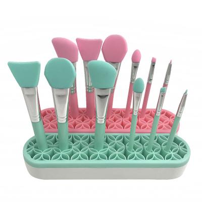 China 2023 NEW Silicone Brush Holder Make Up Box Silicone Makeup Brush Holder Cosmetic Holders Organizer for sale