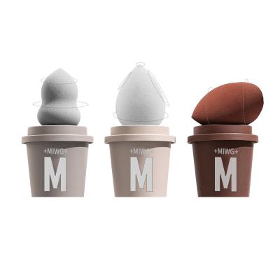 China NEWEST Beauty Care Cosmetics Tools Beauty Egg Cosmetic Blender Customize To Make Up Sponge Private Label Non-Latex Coffee Cup Free Makeup Sponge for sale