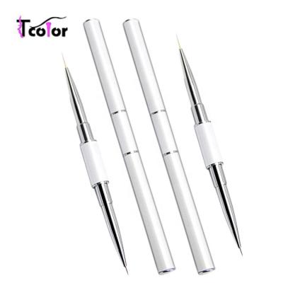 China NAIL Nail Supplies Private Label Very Thin Liners Double Side Nail Liner Brush for sale