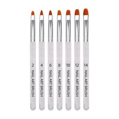 China Professional Nail Art Brush Set Nail Amazon Nail 7pcs Tool Gel Drawing Set for sale