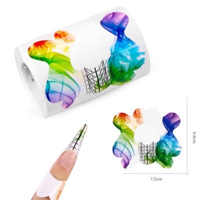 China Quality Nail Forms Nail Art Gel Painting Gradient Custom Nail Form Product Sticker Form Nail Forms for sale