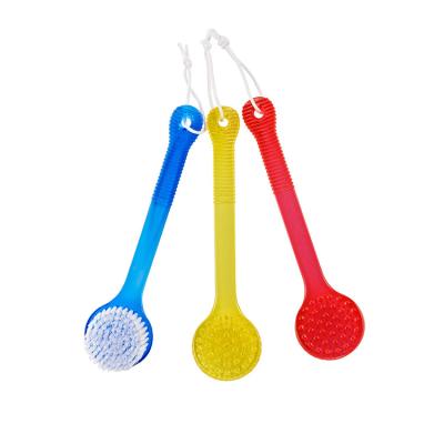 China Sustainable Reusable Good Quality Eco-Friendly Long Handle Soft Plastic Cleaning Brush For Bath for sale