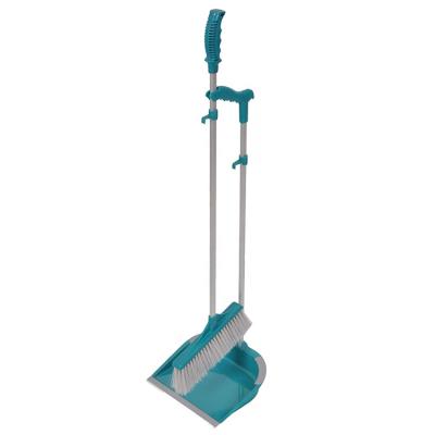 China Home/TOILET Wholesale Plastic Cleaning Long Handle Manufacturers Dustpan Broom Sets and Combo Dustpan for sale