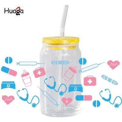 China Huaga Waterproof Wholesale Easy To Transfer No MOQ Custom Logo Design Transfer To Hard Surface For Cups And Mugs Dishes for sale