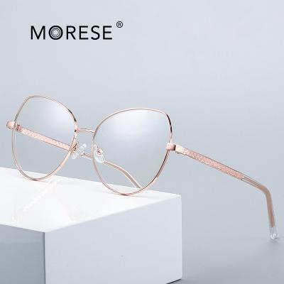 China Full-rim Cat Eye Optic Eyeglass Frame computer eye glasses anti blocking blue light glasses for women for sale