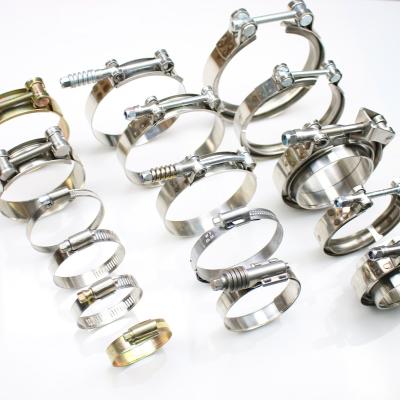 China Construction Industry Manufacturer Stainless Steel 201/304/316 German W4/Britain Type American Gas Pipe Clamp Worm Clip Pipe Clamp for sale