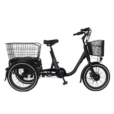 China Strong Electric Bicycle 3 Wheel Trike Frame Delivery Electric Bike Cargo Fat Frame Aluminum Alloy Resistance Electric Tricycle for sale