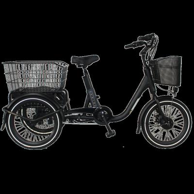 China Wuxi Aluminum Alloy United Velomobile Black 500w Electric Cargo Fat Band Electric Tricycle Delivery Cargo Bike 3 Weel Bike for sale