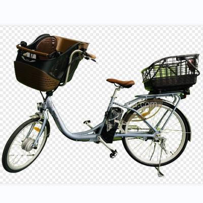 China Aluminum alloy electric bike bicycle with city girls urban women ebike/kid seat electric bike with basket for sale