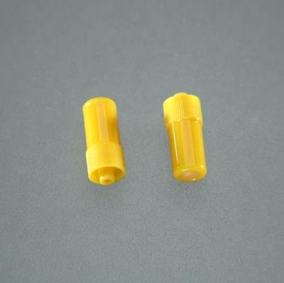 China ABS yellow color heparin cap for sale