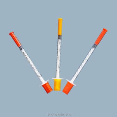 China 0.3/0.5/1ml/cc Single Use Disposable Sterile Insulin Injector Syringe for sale