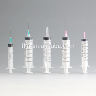 China Disposable Medical Plastic PP Luer Lock Syringe With Needle for sale