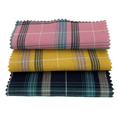 China Whosale breathable cotton yarn dyed yarn count 40s plaid fabric spring skirt and summer women's shirt thin fabric for sale