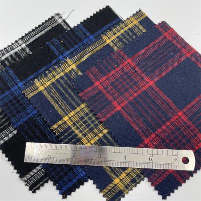 China Breathable Polyester Cotton Yarn Dyed Colorful Plaid Fabric Fall And Winter Brushed Fabric for sale