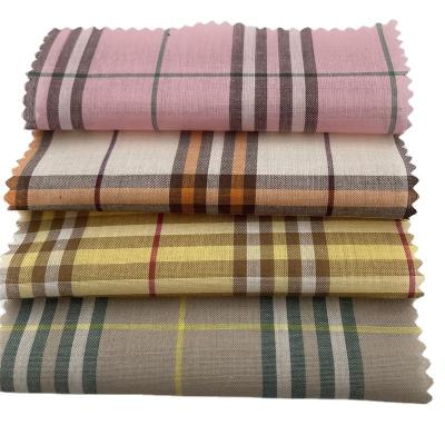 China Fashion Brushed Sueded All Cotton Yarn Dyed Plaid Summer Skirt Fabric Popular Plaid Fabric for sale