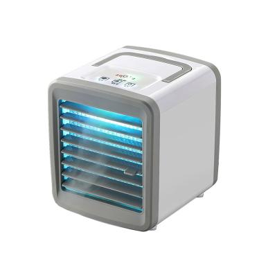 China With Water Adding Mini Cooling Air Conditioner Jet Fan Night Light Water Cooler Fans Colorful With Add Water Design - HL4959 for sale