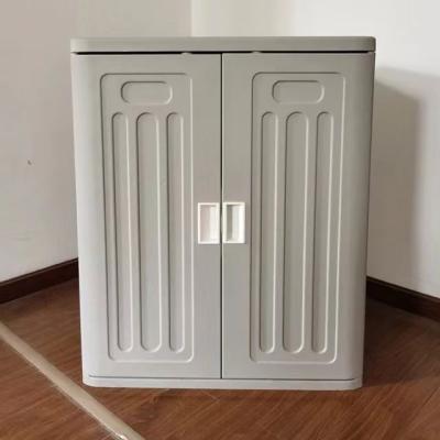 China New Design Composable Easily Assembled Outdoor Raincoat, Garden Storage Box Plastic Base Cabinet for sale