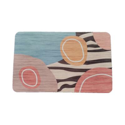 China Qome Non Slip Washable High Quality Washable Office Floor Protector Non Slip Printed Door Mat for sale