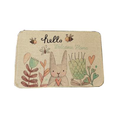 China Washable Small Size Rubber Door Mat from Mats Custom Manufacturer China Linen for sale