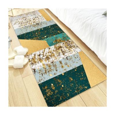 China Home Hot Sale Polyester Crystal Velvet Blanket Indoor Prayer Living Room Floor Bedroom Bedside Rug Multi Style for sale