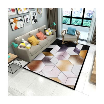 China Home Delicate Customized Rubber Backed Sublimation Printed Floormats Area Rugs for sale