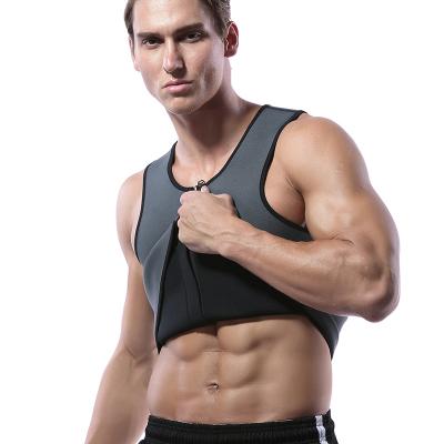 China Sustainable Mens Neoprene Body Shaping Vest Plus Size Shapewear Waist Shaping Training Vest for sale