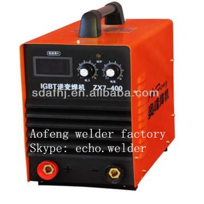 China Soldador industrial digital continuo del inversor de la soldadora del Muttahida Majlis-E-Amal del PALILLO de IGBT DC ZX7-400 en venta