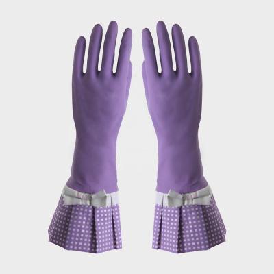 China Household Kitchen Latex Waterproof Thick Household Glove Cleaning Household for sale