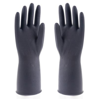 China Household Household Industrial Black Printed Raw Material Rubber Glove for sale