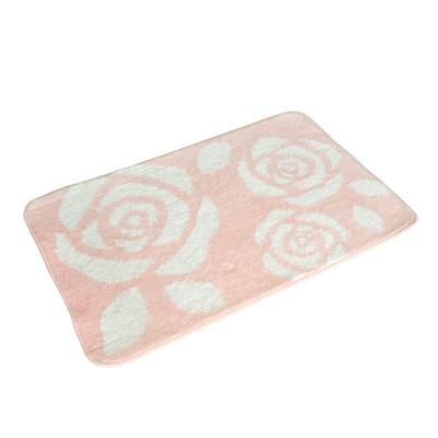 China Sustainable Customized Soft Size Color Microfiber Bathroom Mat Set for sale