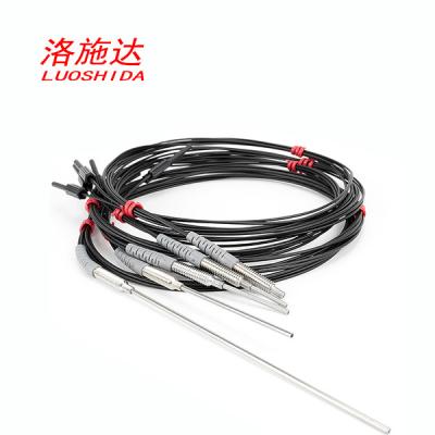 China Roestvrij staalm4 Diffuse Type Sensor voor Al Reeks met 1M Standard Fiber Cable Te koop