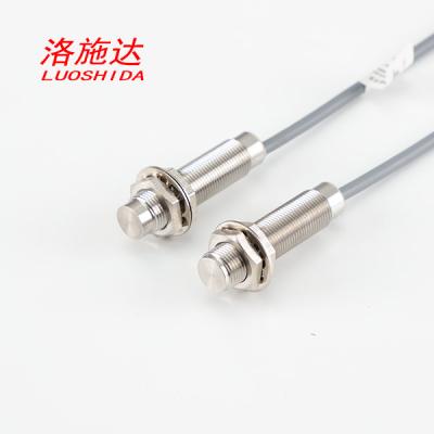 China O resplendor indutivo cilíndrico completo do sensor de proximidade do metal da C.C. M12 ou nivela não PNP NENHUMA saída à venda