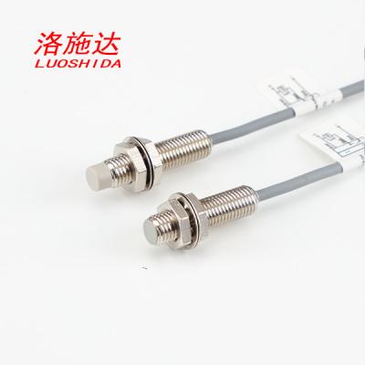 China 3 Wire DC Cylindrical M8 Inductive Proximity Sensor Metal Shorter Tube With Cable Type for sale