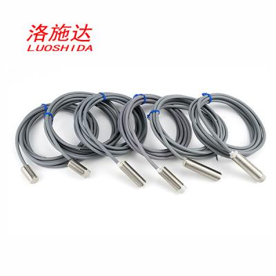 China IP67 M12 24VDC Cylindrical Inductive Proximity Sensor Metal Tube PNP NO Output With 2M Cable for sale