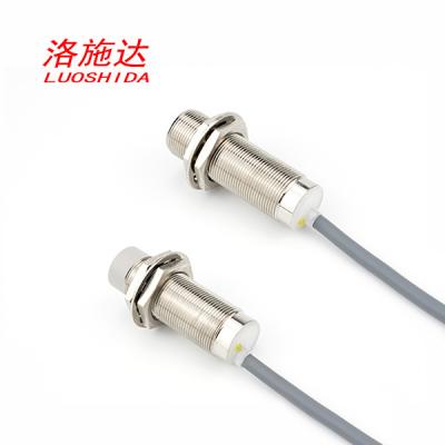 China Cylindrical Inductive 2 Wire Proximity Sensor 20-250VAC M18 Metal Tube For Metal Measurement for sale