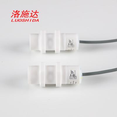 China Sensor Prox capacitivo cilíndrico DC M30 PTFE PNP resistente a la corrosión NINGUNA salida en venta