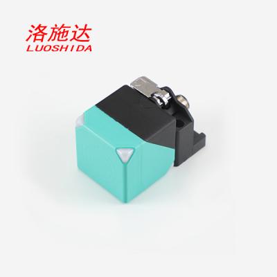 China Cuerpo corto plástico inductivo rectangular del sensor de proximidad del alambre de DC 3 Q40 para la detección de 360 grados en venta