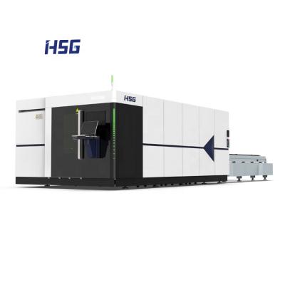 China Laser CUTTING HSG 10kw fiber laser cutting machine for high power 10000w fiber laser cutting stainless steel for sale