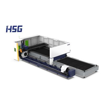 China High Power 12000W-20000W Sheet and Tube Laser Cutting Machine GHE-35HQ HSG Automated Loading Laser Cutting Machine Factory for sale